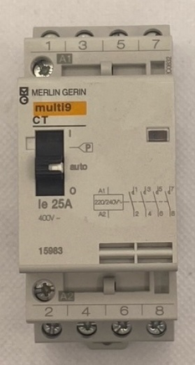 Merlin Plug Timer Switch Merlin Gerin Contactor's & Time Delay Switches CONTACTOR WITH MAN ...
