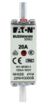 NH FUSE 20AMP 500V SIZE 000 GG 000 DUAL IN