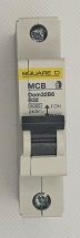 Square D Dom Single Pole B Type MCB's (NEW)