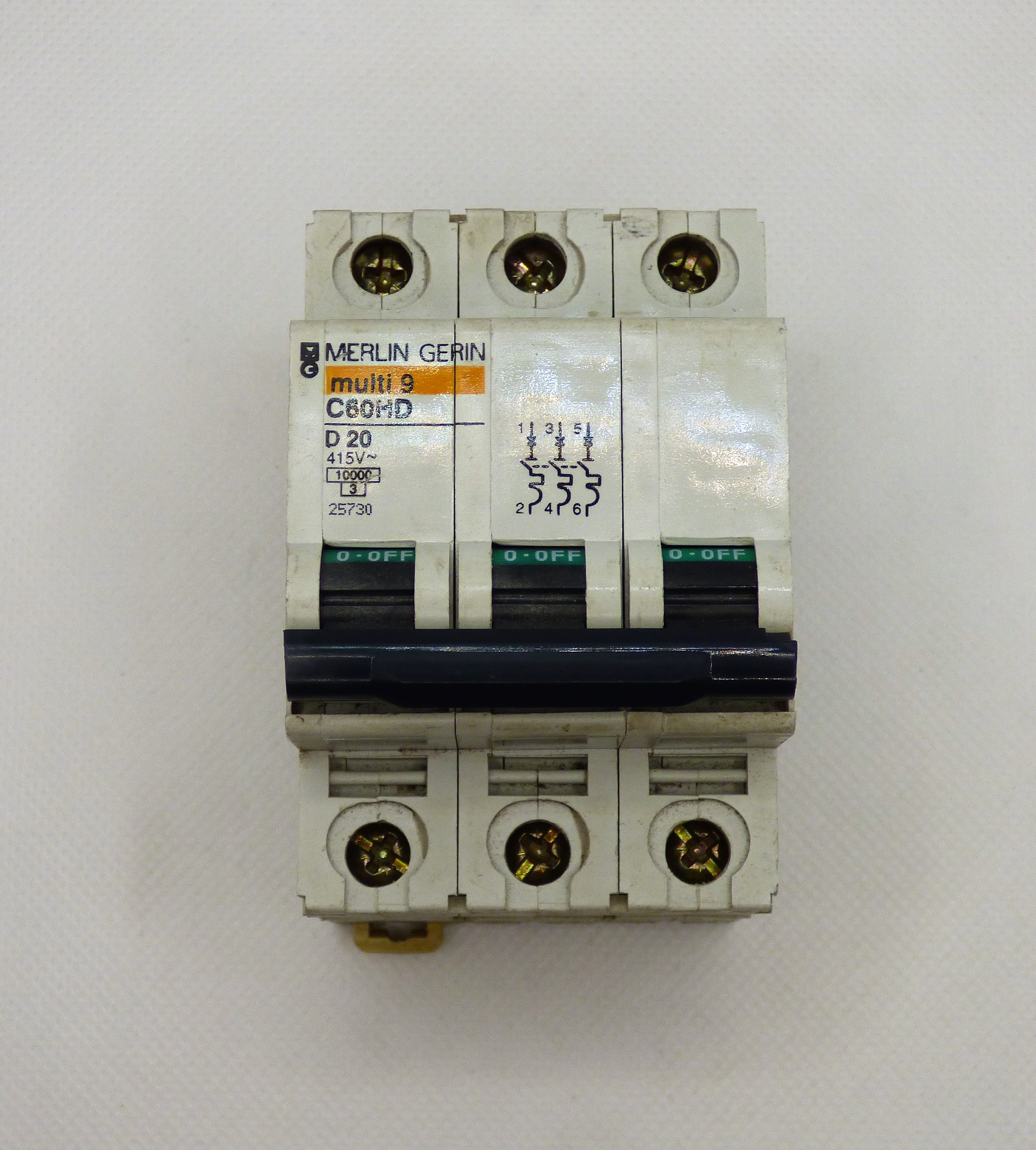 3P 20A TYPE D MCB
