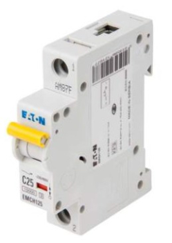 Eaton MCB 25A 10/15kA Trip Type C 1P Eaton MCB 25A 10/15kA Trip Type C 1P
