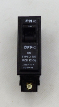 1P 6A TYPE C MCB(USED) SIMPLEX 1P 6A TYPE C MCB(USED) SIMPLEX
