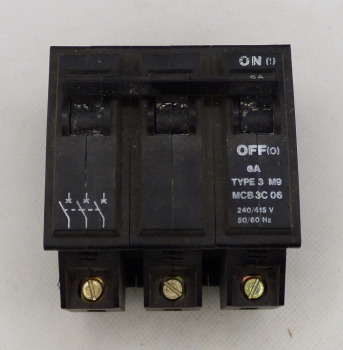 3P 6A TYPE C MCB(USED) SIMPLEX 3P 6A TYPE C MCB(USED) SIMPLEX